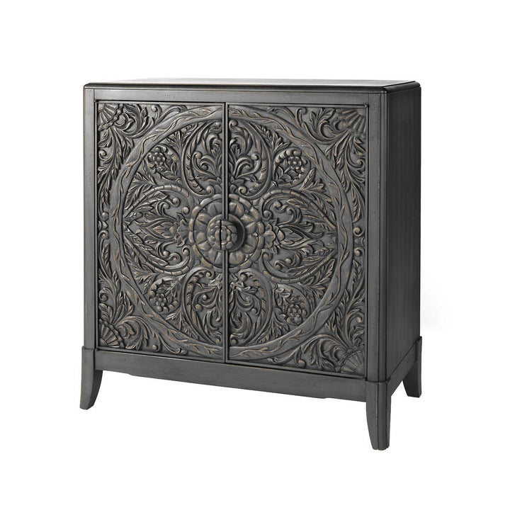 Lita Accent Table with Traditional Balinese Hand-Carvings