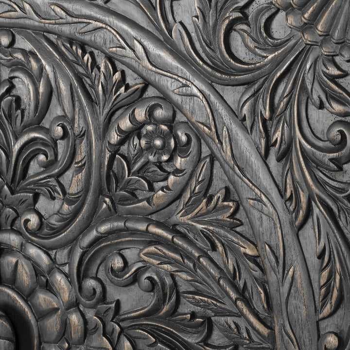 Lita Accent Table with Traditional Balinese Hand-Carvings