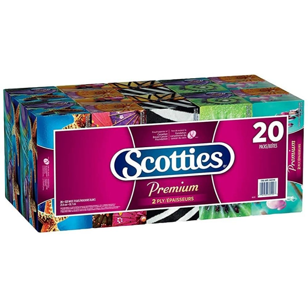 Scotties Premium Facial Tissue - 20-Pack