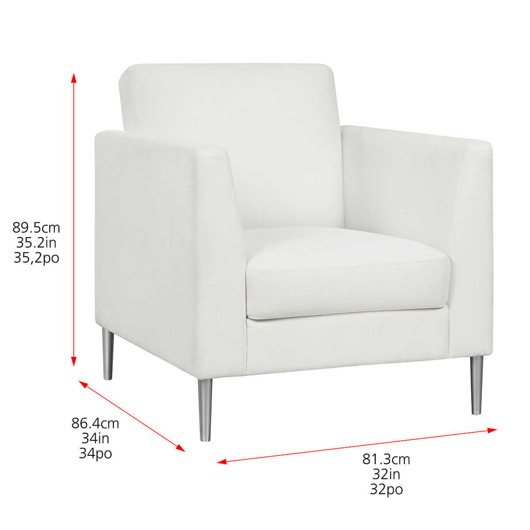 True Innovations - Fauteuil moderne d'appoint en tissu