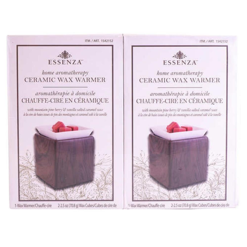 Essenza - Home Aromatherapy - Chauffe-cire en céramique, paquet de 2