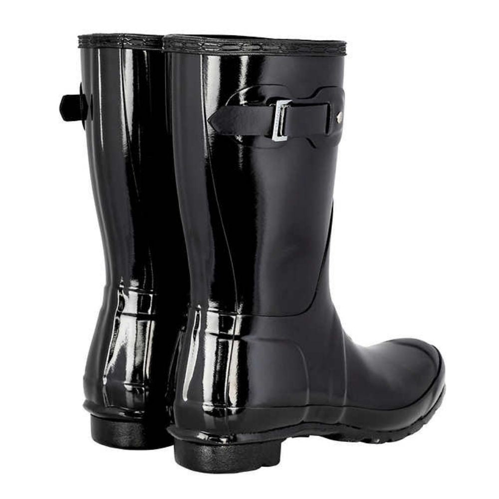 Hunter Original - Bottes de pluie brillantes courtes pour femme