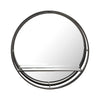 Appollo Munro 19" Modern Round Metal Mirror, Beatrice