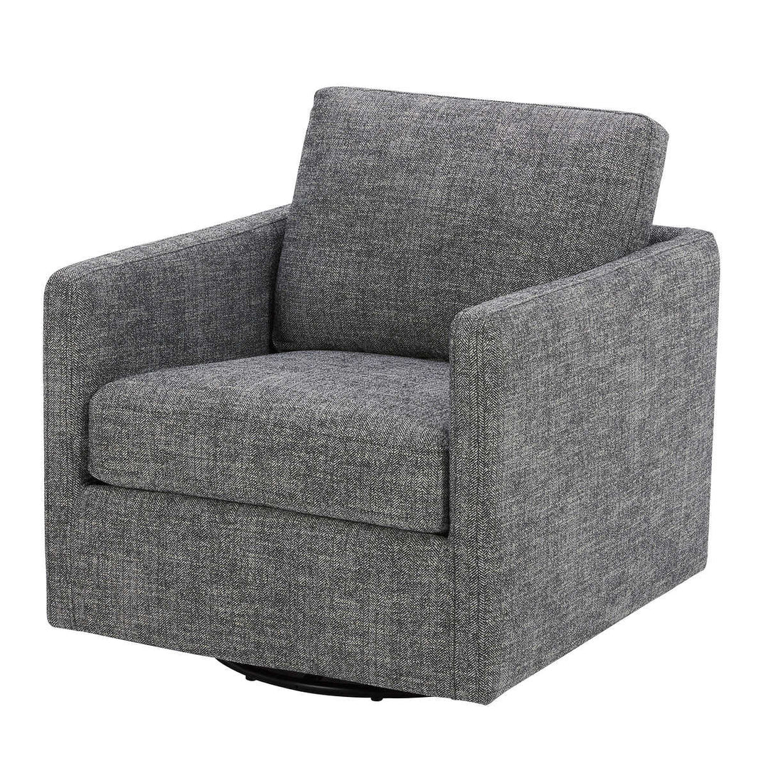 Gilman Creek Furniture - Fauteuil contemporain pivotant en tissu