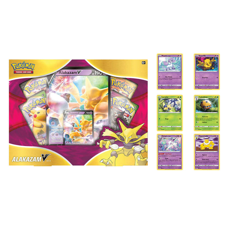 Pokémon Alakazam-V Box and 6 Promo Cards - French