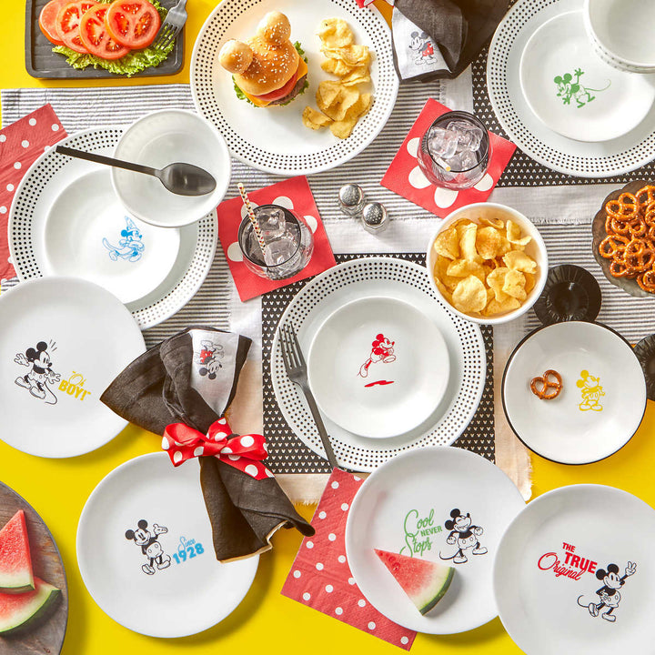 Corelle - Service de table 16 pièces , Mickey Mouse