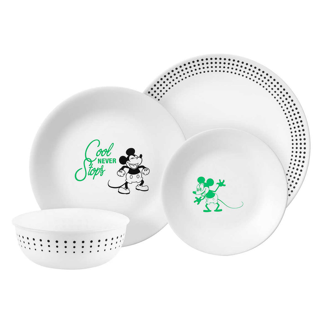 Corelle - Service de table 16 pièces , Mickey Mouse