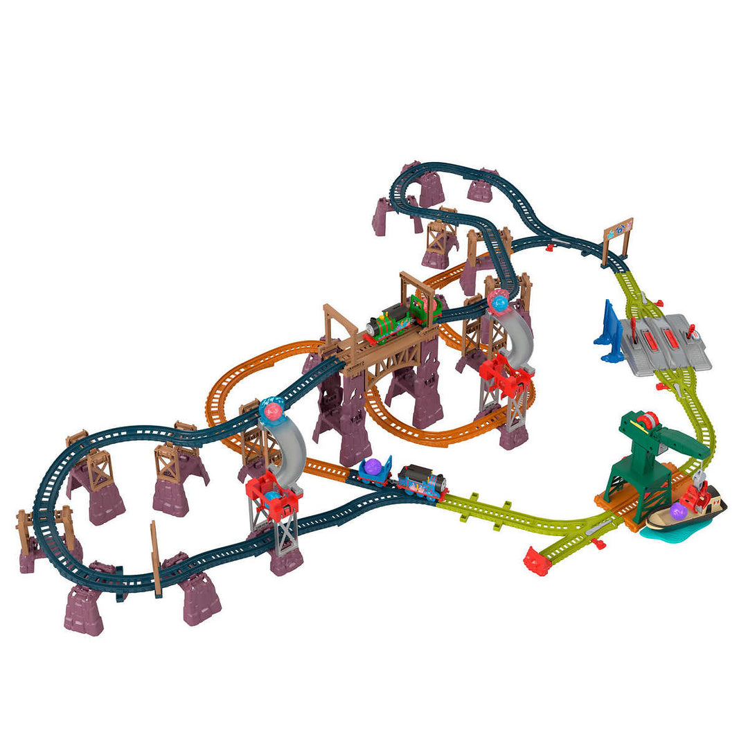 Fisher-Price® – Thomas et ses amis – Méga coffret grottes à cristaux et trains