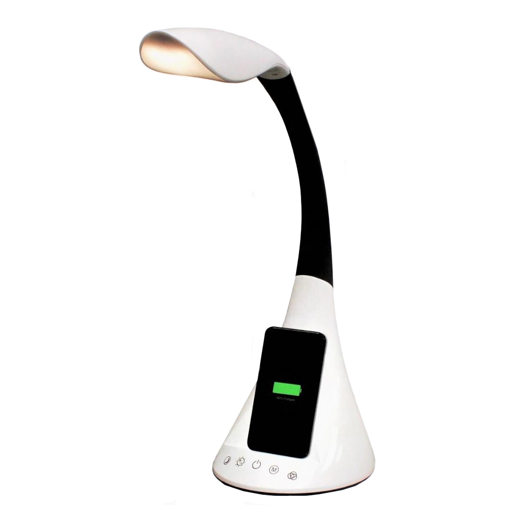 UltraBrite - Modern Style LED Desk Lamp with Wireless Charging