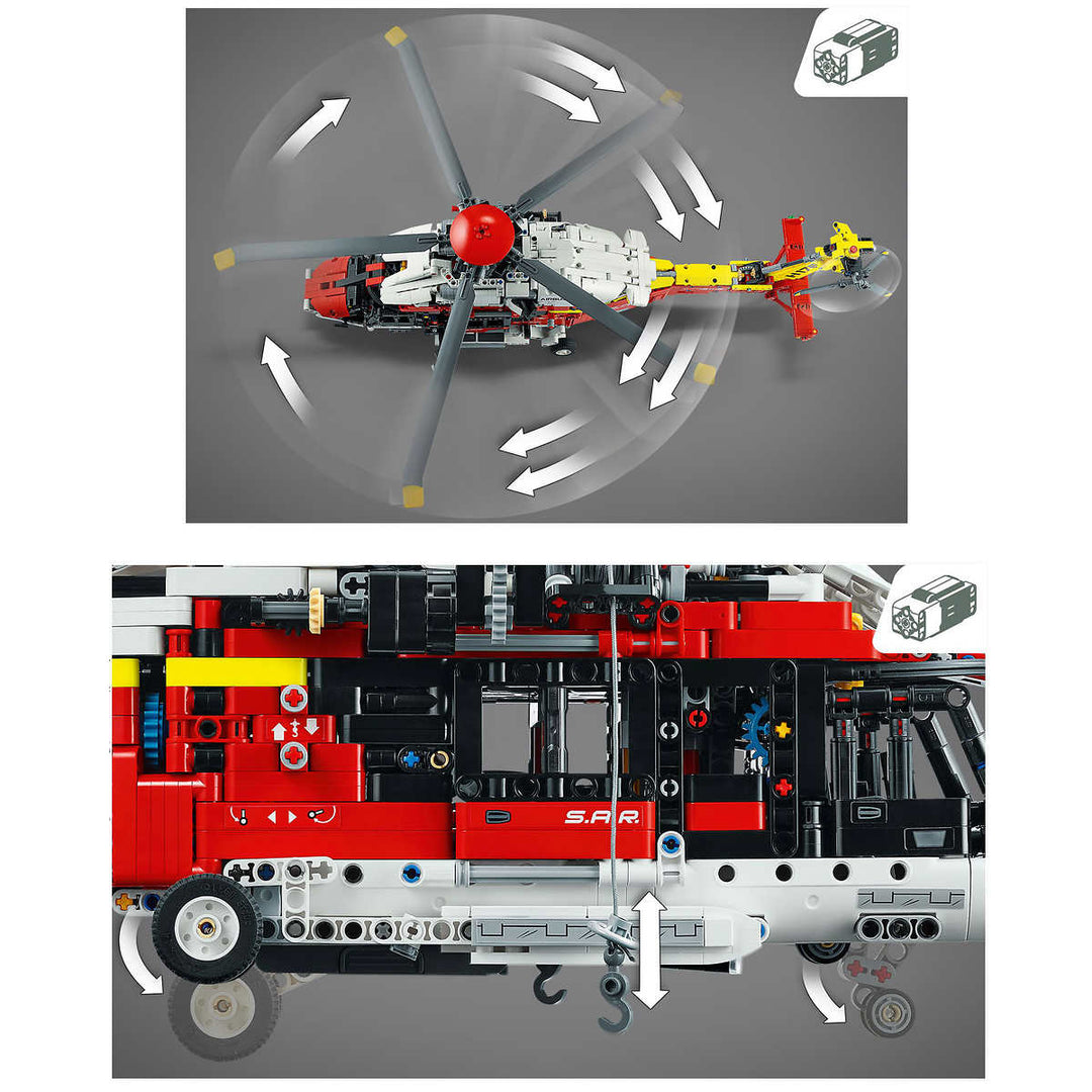 LEGO Technic - L’hélicoptère de secours Airbus H175 - 42145