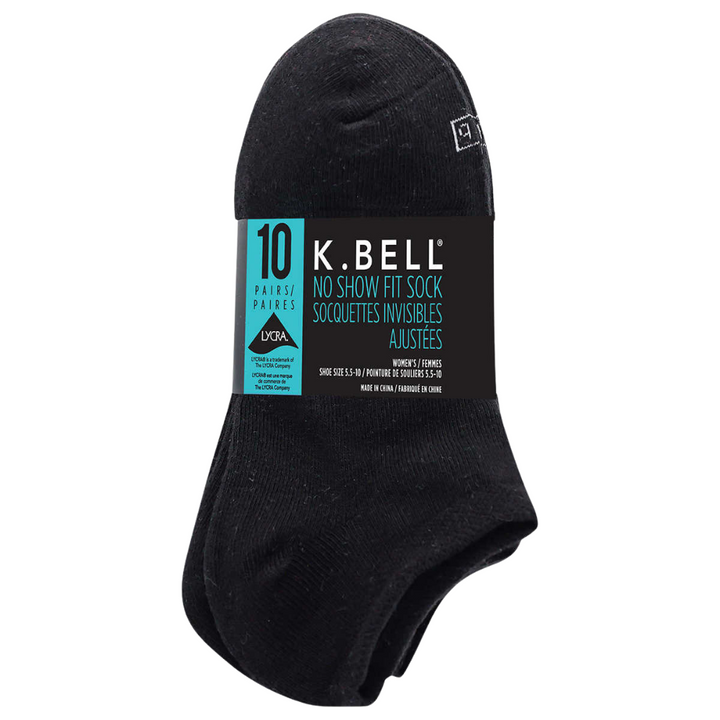 K.Bell - Chaussettes invisibles, paquet de 10 paires