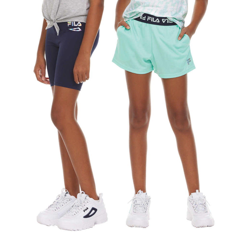 FILA - Girls' Cropped Pants, 2-Pack