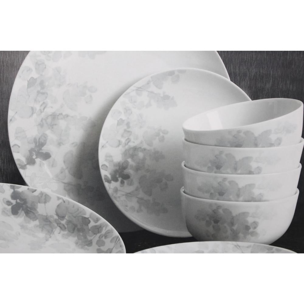 Trudeau - Ensemble de vaisselle en porcelaine, 24 pièces