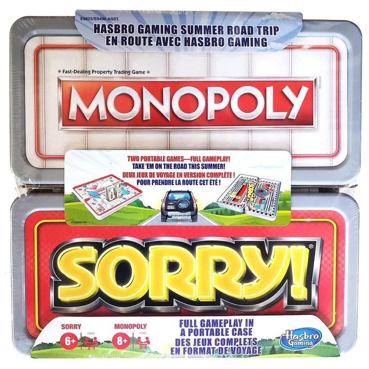 Hasbro - Travel Size Board Games, Set of 2 Games.