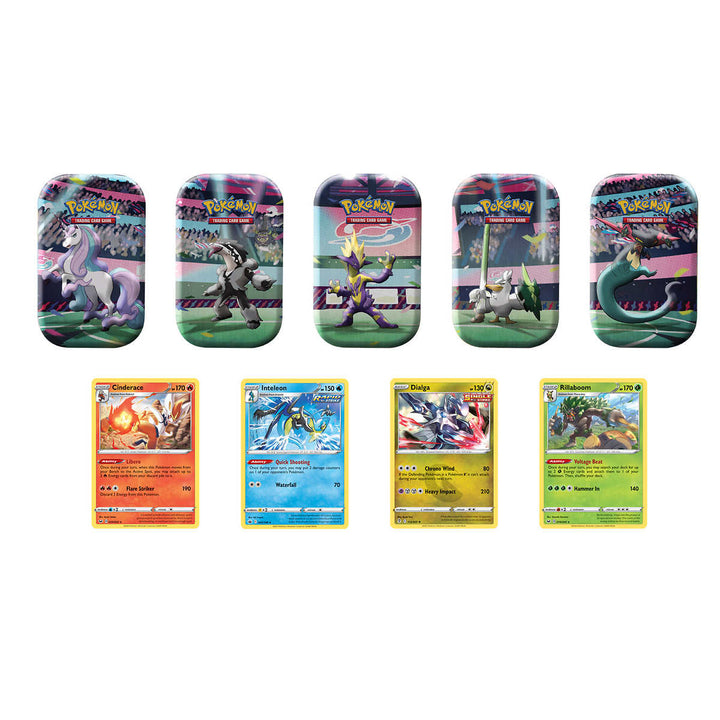 Pokémon – 5 Galarian Power mini boxes and 4 English edition promo cards