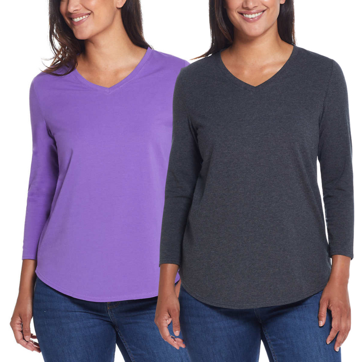 Weatherproof Vintage V-Neck Sweater - 2-Pack