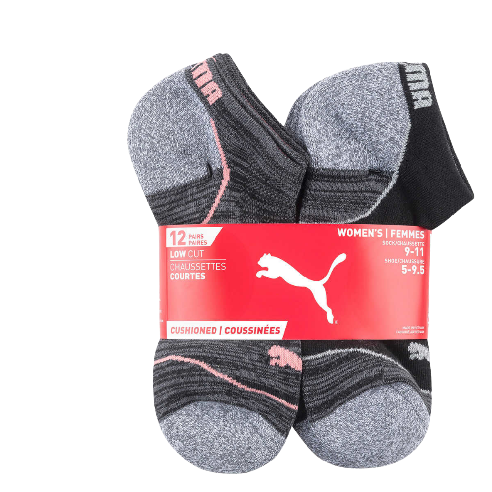 Puma –  Chaussettes sport, paquet de 12 paires