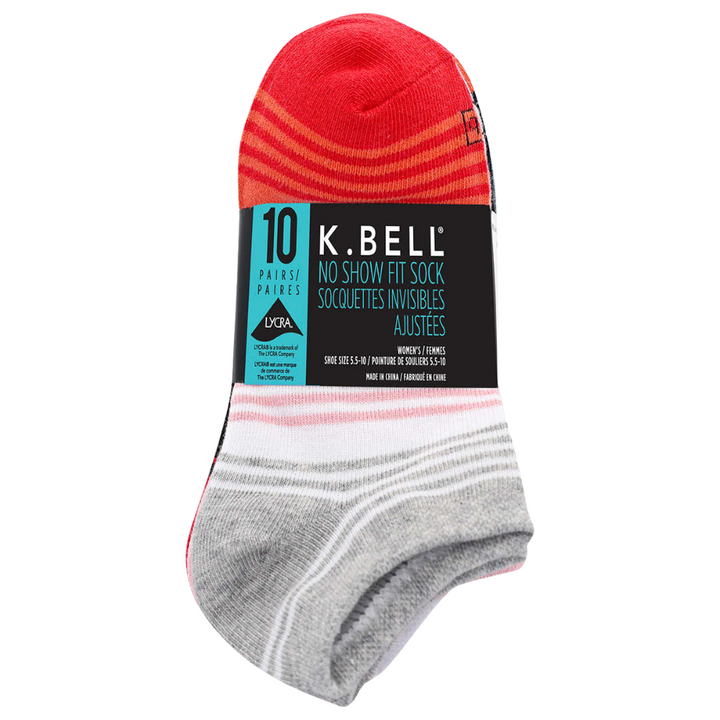 K.Bell - Chaussettes invisibles, paquet de 10 paires