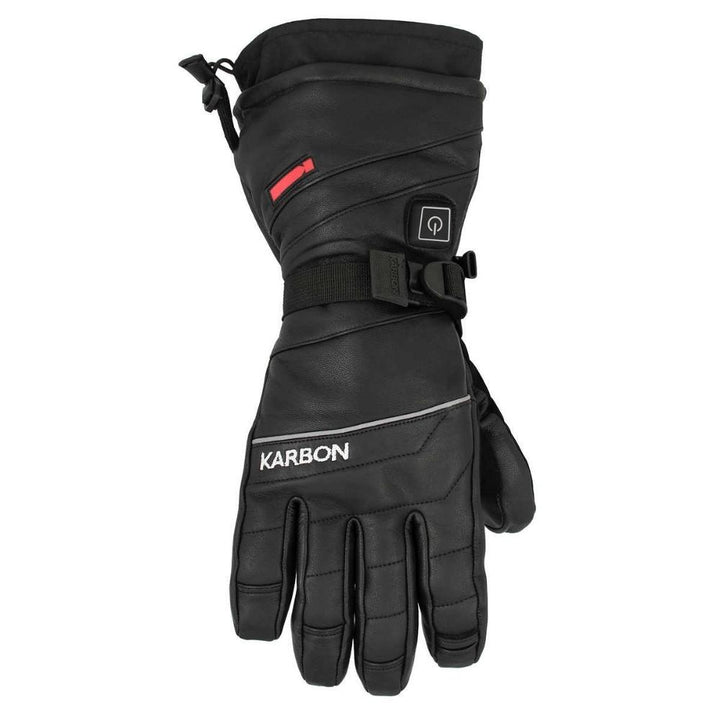 Karbon – Gants de ski chauffants en cuir de chèvre avec batterie lithium-polymère