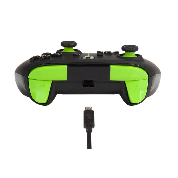 Xbox - Manette filaire POWERA XB1 - bande verte