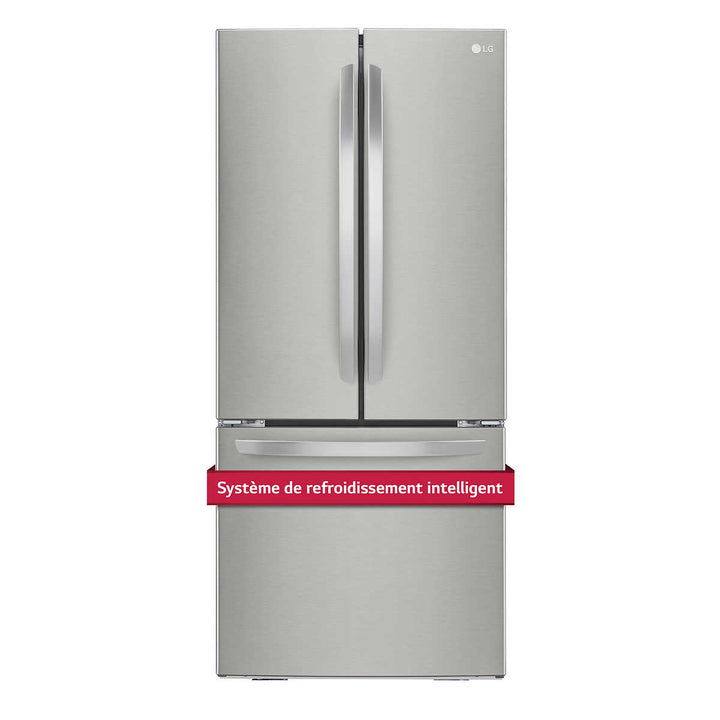 LG - Réfrigérateur de 30 po de 21,8 pi³ à 2 battants, Smartdiagnosis
