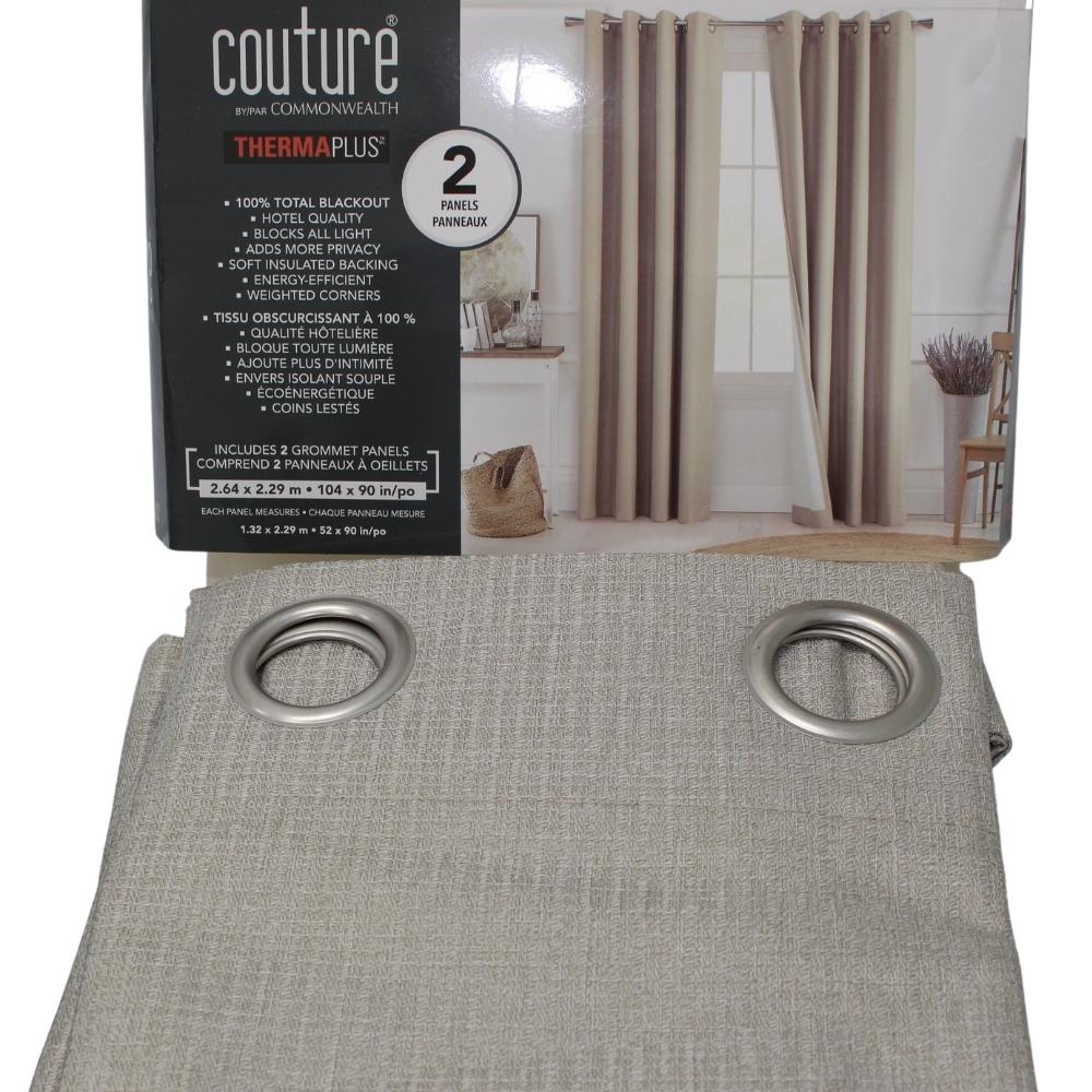 Commonwealth Couture Blackout Grommet Curtain Panels