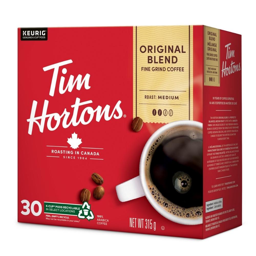 Tim Hortons - K-Cup mélange original, café individuel - paquet de 30