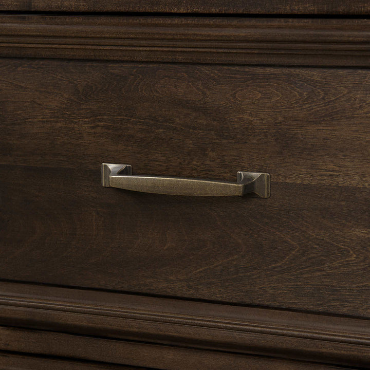 Broadmoore Furniture - Lit king « Luka » à rangement en bois véritable
