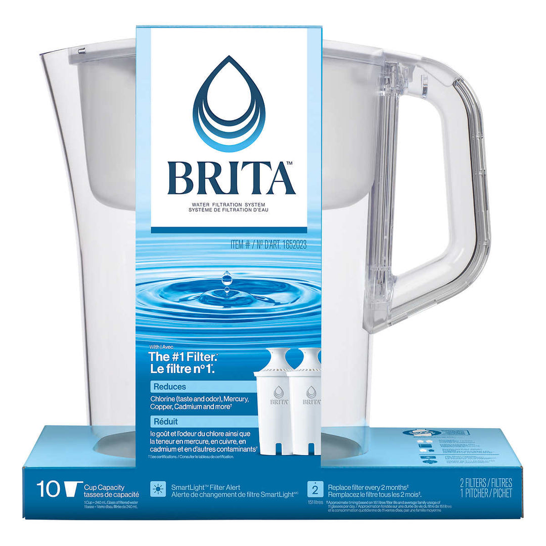 Brita - Pichet à eau avec filtration, 10 tasses